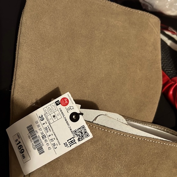 Zara heeled suede knee high boots - Picture 6 of 6